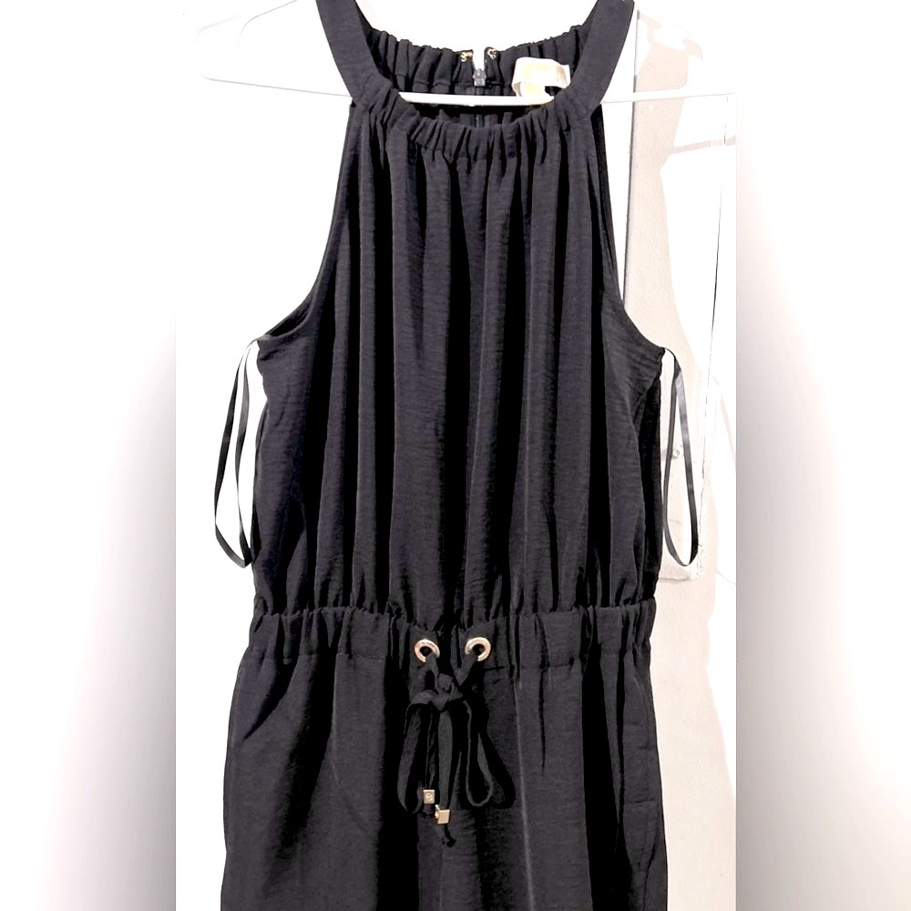 Women’s Michael Kors Cinched Waist Drawstring Jumpsuit - Picture 4 of 7